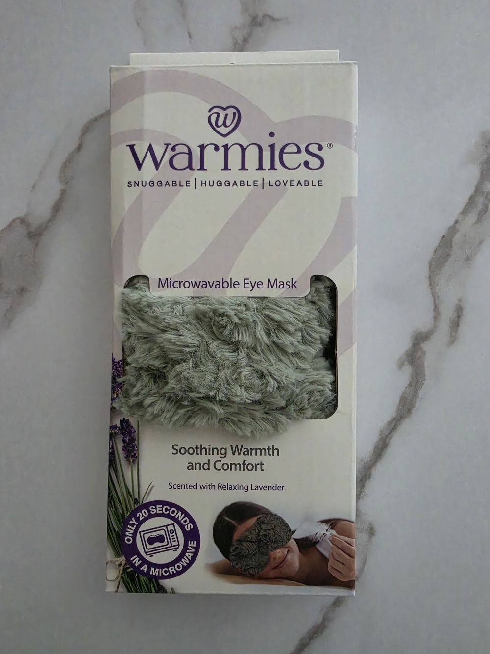 Microwavable Eye Mask - Soothing Lavender Scent (Sage Green)